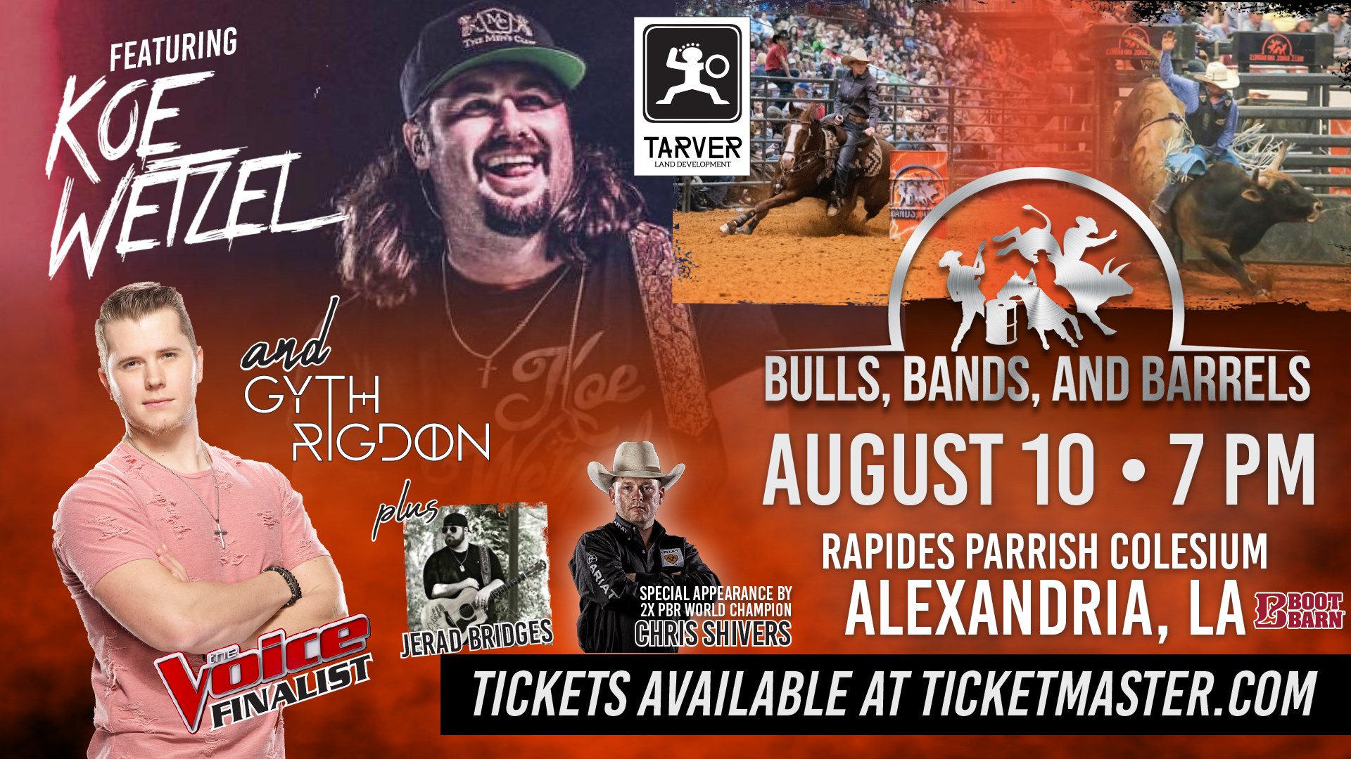 Bulls, Bands & Barrels with Koe Wetzel and Gyth Rigdon City of